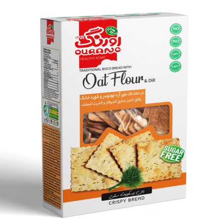 نان بیسکویت حاوی  آردجودوسرو سبزیجات معطر۱۵۰ گرمی