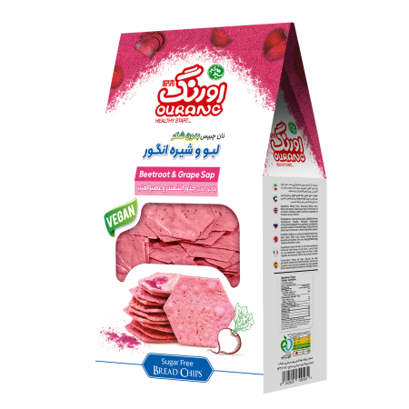 نان چیپس حاوی لبو و شیره انگور۲۰۰گرمی