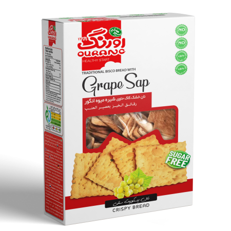 نان بیسکویت حاوی شیره انگور۱۵۰ گرمی